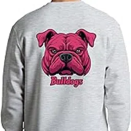 buy that trendz Sweatshirts for Men Pink Bull Dog Graphic Printed Cotton Blend Full Sleeve Winter Pullover Regular Stylish Sweatshirt-picture-40