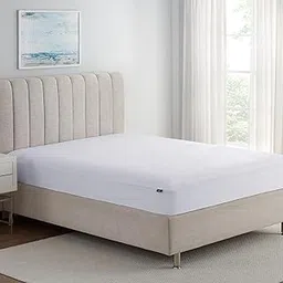 Serta Soft Top Mattress Topper, 60" x 80" Odor-Preventing and Stain-Resistant Waterproof Mattress Protector, 18" Elastic Deep Pocket for Secure Fit, Queen Mattress Pad, White-picture-17