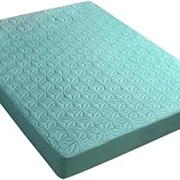 Waterproof Mattress Cover Fitted Bed Mattress Pad Quilted Green_79x59inch-picture-18