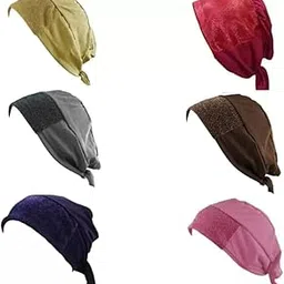 masrat collection Under Cap Hijab Scarf Underscarf Glitter Bonnet Tie-Back Hat For Women-picture-63