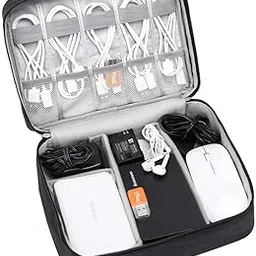 GOPAD Waterproof Single Layer Electronic Organizer Accessories Gadget Organizer Bag for Cables Gadget Hard Disk Usb Cable Power Bank Mobile Charger Earphone (Multicolor / 1 Pcs)-picture-50