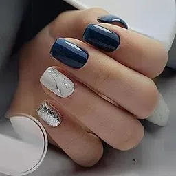 Buddy Jelly Trends Premium Designer 24pcs Stick-on Nails set, with Easy Glue Tab application, Nails are Reusable & Unbreakable (Y-220)-picture-11