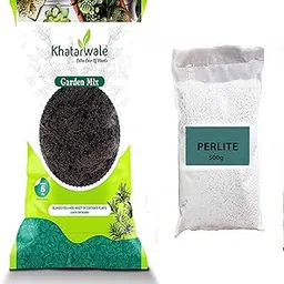 Khatarwale - Organic Garden Mix Fertilizer (5kg) - Ready to Use Compost and Khatarwale Organic Perlite 500g for Garden, Indoor - Outdoor Plants-picture-13