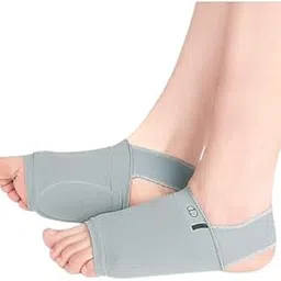 Heuxora Flat Foot Arch Support for Men & Women, Medial Arch Support Sleeve with Cushion, Foot Support for Flat Feet & Plantar Fasciitis Relief (Pack of 1 | Multicolor)-image-3