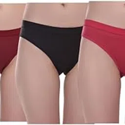label punya Women's Low Waist Cotton Panties Solid Hipster Briefs - Pack of 3-picture-54
