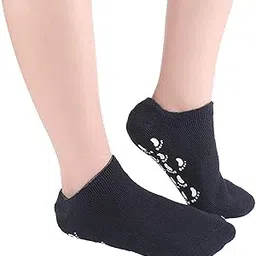 Moisturizing Gel Socks for Dry Feet,Give Foot File Free,SPA Socks Repair Cracked Skin and Exfoliate Skin,Soften Beauty Feet for Women & Men Overnight，black-image-47