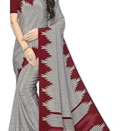 vimla Women's Tussar Silk Uniform Saree with Unstitched Bouse Piece Vibrant Elegance, Professional Wear, Comfort & Style in One-picture-32