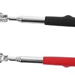 ULTECHNOVO 2pcs Telescopic Foldable Inspection Mirrors for Automotive Welding Chassis Lightweight Portable Design Reflector Mirror Easy to Carry Store for Car Maintenance-picture-14