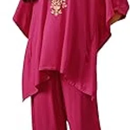 qazmi Parvin Kashmiri Zari Work Kaftan CoOrd Set-picture-47