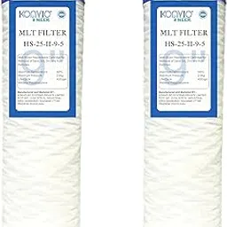 KONVIO NEER 9 Inch MLT Spun Pre Filter Cartridge Compatible for 10 Inch Pre-Filter Housing of All Water Purifier | Pack of 2-image-32