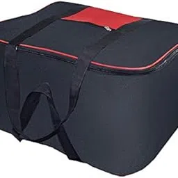 Goodwill Tech 1 Pack Big Storage Bag Nylon Moisture Proof Bag with Zippered Closure for Blanket/Bed Sheets/Clothes, 55x47x34cm-(Black)-picture-10