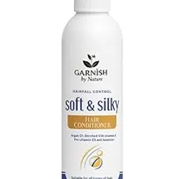Soft & Silky Hair Conditioner with Argan Oil, Vitamin E, Pro Vitamin B3, Hairfall Control, 200ml image 1