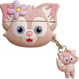 Meyaar Silicone Case for Apple Airpods Pro 3 (2025) Cute Design for Airpods Pro 3rd Gen with Keychain Shockproof Protective Case (Lina-Bell)-picture-27