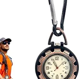 Pocket Watch Digital,Clip On Belt Watch For Men | Mini Night Light Pocket Watch Belt Fob Watch For Rock Climbing Doctors Nurses, Backpack Buckle Fob-picture-13
