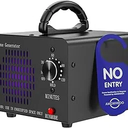 Ozone Generator 60,000mg/h, High Capacity Ozone Machine for Home Car Pet & Basement Odor, Suitable for Spaces up to 7,000 Square Feet, Black (60,000mg/h)-picture-16