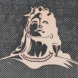 DREAMCRAFT Pine MDF Lord Shiva Cutouts | MDF Shapes Cutout for Crafts Work Home, Room Decor Artistic DIY Work Art/Size 4 INCH | Set of 6-picture-15