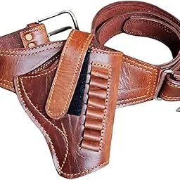 JGG Jain Gift Gallery Nylon Gun Cover Case, Open Pistol Belt Holster, Protective Storage (Brown)-image-69