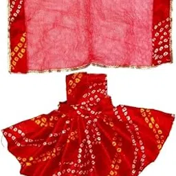 vrindavanstore.in Beautiful Bnarsi Print Mata Rani Poshak Lehanga (Size No-06)-picture-21