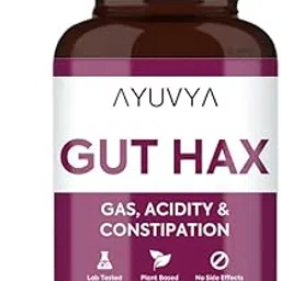 Ayuvya Gut Hax | Ayurvedic Acidity Control Tablets |Body Heat Reduce Medicine, Bloating Relief | Digestive Harmony & Heartburn Relief | 60 Ayurvedic Acidity Tablets-picture-14