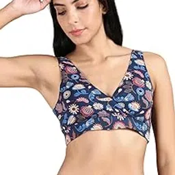 &circus PureSoft Padded Plunge Bra for Women | Non Wired Non Padded Bra for Women with Removable Pads | Active Wear Bra for Women-picture-50