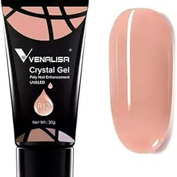 VENALISA Nail Poly Extension Gel, Builder Gel, Nail Thickening, Acrylic Nail Design, Easy to DIY at Home Poly Nail Gel 30g (R17)-picture-43