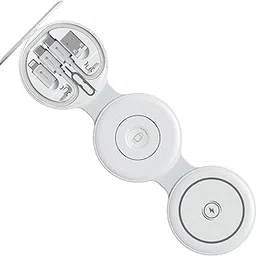 Portronics ChargeMate Trio 3 in 1 Wireless Charger with Multifunctional Fast Charging Data Cable Kit, 15W Wireless Output, Earbuds/Watch Wireless Charging, 60W Type C Cable, Mobile Stand,Sim Eject Pin-picture-12