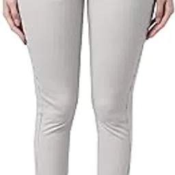 go colors Women Slim Grey Mid Rise Cotton Stripe Printed Jeggings - Large-picture-21