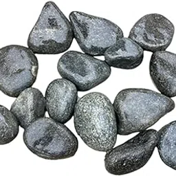 Natural Stone Pebbles – Perfect for Aquariums, Garden Pots, Landscaping, Fish Bowls, Succulents, Terrariums, Vases, Home Decor & Creative Color Painting (4-7 cm) (Black Marble, 3 Kg)-image-59