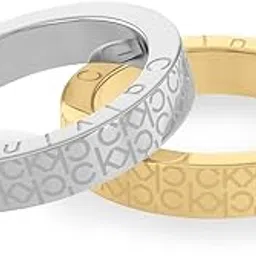 calvin klein Ck Iconic For Her Family Stainless Steel & Ionic Plated Thin Gold Steel Women's Ring - 35000444C-picture-21