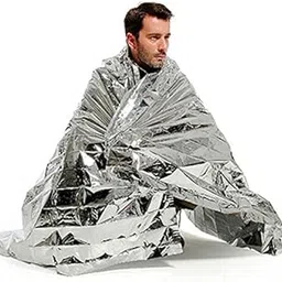 ADD GEAR Mylar Foil Blanket for Emergency Rescue Thermal Portable Waterproof (Silver 1.4 x 2.1 m)-image-4