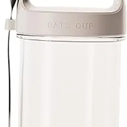 Overnight Oats Container Glass Cereal Cup on The Go for Fruit Pudding Yogurt Gray-image-55