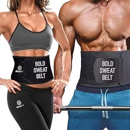 Boldfit Sweat Slim Belt for Men & Women Stomach Belt for Men and Women Non-Tearable Sauna Waist Trainer Adjustable Sweat Belt Tummy Exercise Fitness Waist Trainer-image-64