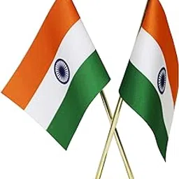 THE FLAG SHOP Indian Criss-Cross Miniature Table Flags with A Square Base (Gold)-image-52