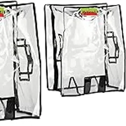 myviradi PVC Transparent Luggage Waterproof Cover Suitcase Cover for Aristocate, American Turister, Safari, VIP (Soft Luggage, 22+26+30 Combo of 3)-picture-10