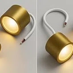 3Watt Micro Mini Surface Mounted LED Light in Antique Gold Body – Warm White Focus Light, Compact 2cm Height & 3cm Diameter – Ideal for Temple, Shelves, Spot & Accent Lighting Pack of 4-picture-28