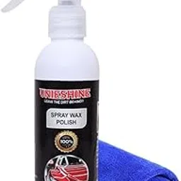 UNIESHINE Premium Liquid Wax Polish Spray for Car & Bike – Instant Shine & Protection | Easy Spray & Wipe Car Polish with Microfiber Cloth | Long-Lasting Gloss & Water-Repellent Formula (200ML)-picture-63