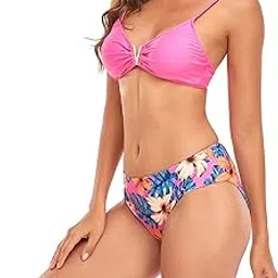 mxgz Bikini Swimwear, Machine Washable Bikini Covers, Loose Spa Swimwear in The Pool (L) Pink-picture-25