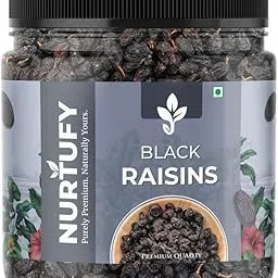 Nurtufy Black Raisins | Kishmish | Fresh Pure Seedless Kismis Raisins | Dry Fruit|Rich in Iron, Fibre, Potassium & Boosts Immunity | Healthy Snacks | Dry Fruit - 500gm-image-32