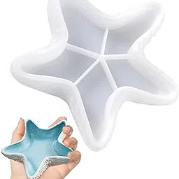 Trinket Tray Mould, Silicone Mould, Tray Mould Starfish Design for Resin Crafts & Home Décor 3D Marine Container Trinket Tray Dish Plate Resin Cement Storage Art Craft Mold DIY Home Decor-picture-47