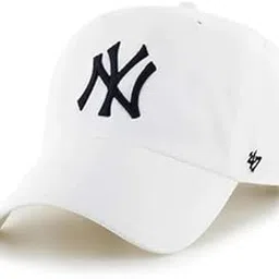 lowercase NY Baseball Cap Fashionable for Men, Women, Boys and Girls White Black-picture-13
