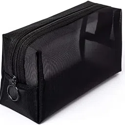 CACAZI Creative Mesh Makeup Bag Multi Purpose Mesh Toiletry Pouch Portable Cosmetic Bag Toiletry Organizer-picture-49