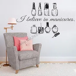 Gadgets Wrap Vinyl Nails Shopwindow Decal Wall Stickers Art Nail Salon Quote Wall Decals (56 cm X 91 cm X 0.4 cm, Multicolor)-picture-12