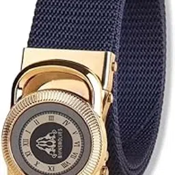 niddleman 1300/ Trendy Unisex Artificial Leather Belt, Boys Belt for Casual or Formal Classic Designs for Work & Business Casual (Blue)-picture-15