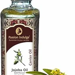 Passion Indulge Jojoba Oil for Hair Growth, Dandruff and Scalp Disorders - 60ml | 100 % Natural | Aromatherapy | Vegan | Peta Certified | Natural | Natural Oil | 100% Vegetarian | Hair and Skin Care Cold Pressed | No Additive No Fragrance | Organic Certified Carrier Oil-picture-30