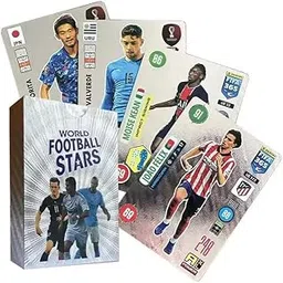 Cube PlayWorld Cup Soccer Star Card 55Pcs Soccer Trading Cards Gold Foil Cards Silver Sports Souvenirs No Repetition Birthday Kids Men(Silver)-picture-39