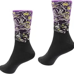 leonardi Mens Printed Socks | Pure Cotton | Mid-calf Length | Superior finishing | 1 Pair-picture-13