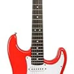 BLUEBERRY R-701, Full Size Rosewood Fret board Electric Guitar, 6 String Right Handed Beginner with Bag, Strap, One Set of Strings and 2 Picks (Red)-picture-20