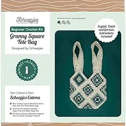 Scheepjes - Granny Square Blue Tote Bag Beginner Crochet Kit - 1 Set-picture-11