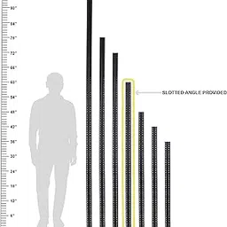 Mil-Nil HR 4 Piece 60 inch Slotted Angle DA Grey 14 Gauge (Powder Coating).-picture-26