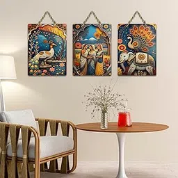 Artvibes Wall Hanging Home Decorative Wall Art for Living room | Bedroom | Gifts | Wall Hanger for Decoration | Modern Decor Items | Artwork | Wall Sculpture | Signs & Plaques (WH_96108N)-picture-34